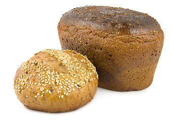 Image showing Sweet bread and brown bread
