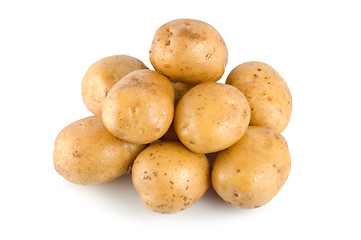 Image showing Potatoes on a white