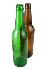 Image showing Coloured bottles