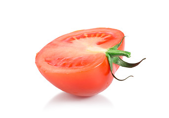 Image showing One red tomato