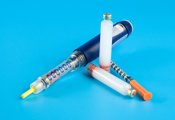 Image showing Insulin pen injection