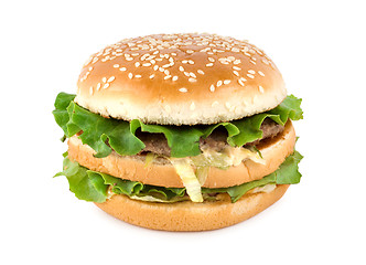 Image showing Hamburger isolated