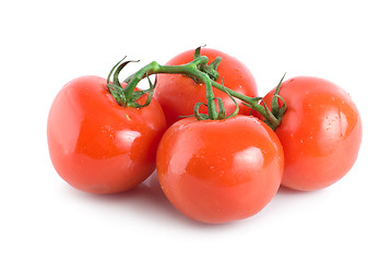 Image showing Four ripe tomatoes 