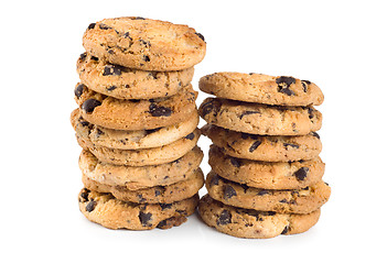 Image showing Two stacks cookies