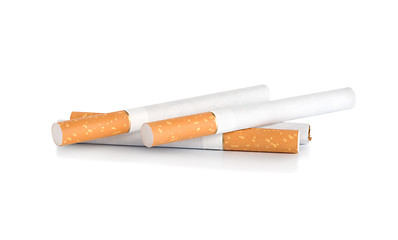 Image showing Four cigarettes (Path)