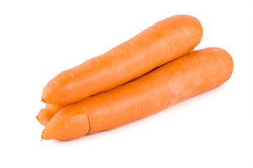 Image showing Fresh Carrots Isolated 