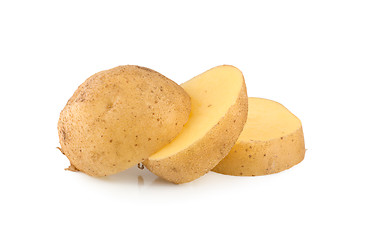 Image showing Sweet potato on a white