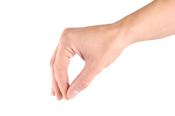 Image showing Fingers holding