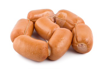 Image showing Sausages isolated on a white