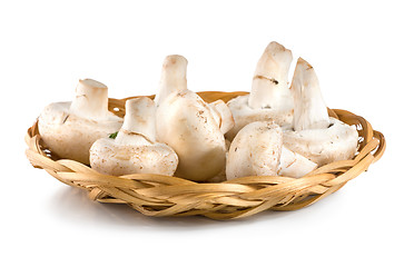 Image showing Basket with mushrooms