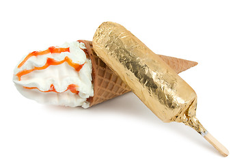 Image showing Two ice cream