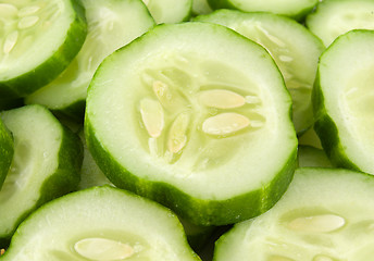 Image showing Background from cucumbers