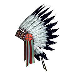 Image showing Native American War Bonnet