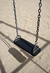 Image showing Swing on a beach