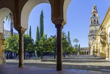 Image showing Minaret Mosque Cordoba, Spain