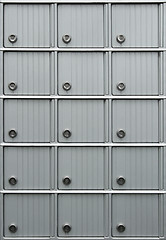 Image showing Rows of mailboxes