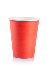 Image showing Red disposable cup
