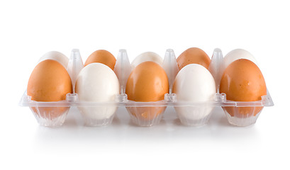 Image showing Tray eggs