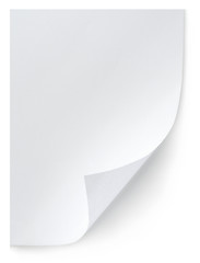 Image showing White sheet of paper isolated