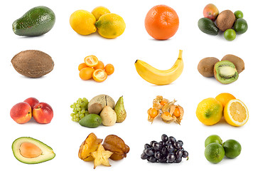 Image showing Tropical fruits isolated