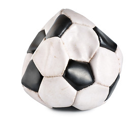 Image showing Deflated soccer ball