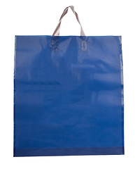 Image showing Blue plastic bag