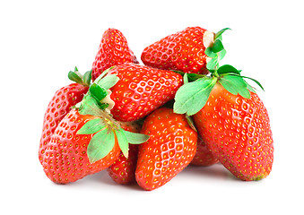 Image showing Juicy strawberries isolated