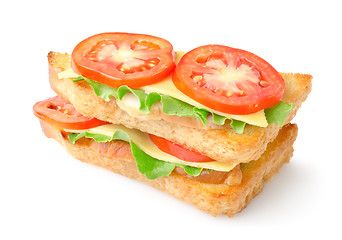 Image showing Sandwich with vegetables