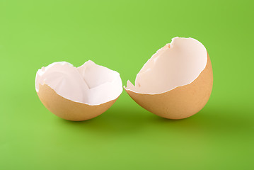 Image showing Brown egg shell