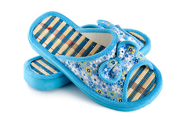 Image showing Blue slipper