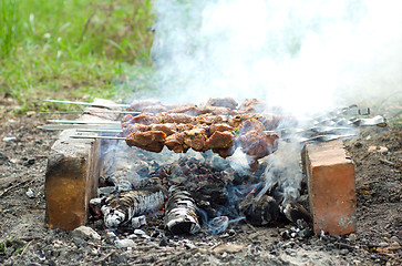 Image showing Cooking meat