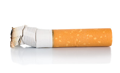 Image showing Cigarette butt isolated