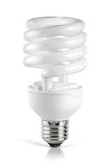 Image showing Energy saving  fluorescent lightbulb