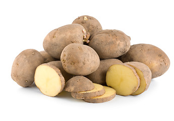 Image showing Pile of potatoes