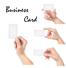 Image showing Business card collage