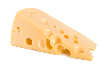 Image showing Fresh dutch farmer's cheese isolated