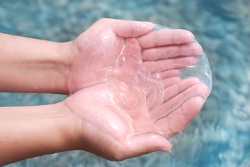 Image showing Jellyfish in hand