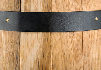 Image showing Background of a wooden barrel