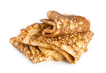 Image showing Folded pancakes