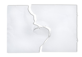 Image showing Torn piece of old paper