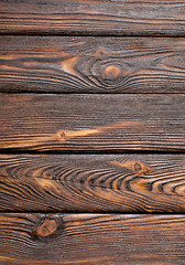 Image showing Vertical old wooden board