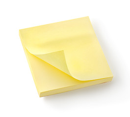 Image showing Yellow notebook isolated