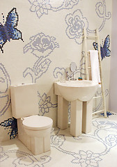 Image showing Bathroom in a modern house - home interiors