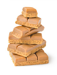 Image showing Stack milk chocolate