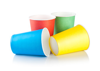 Image showing Disposable cups isolated