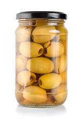 Image showing Canned olives