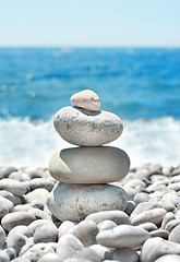 Image showing Stack pebbles