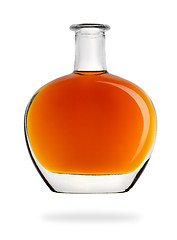 Image showing Bottle of cognac isolated