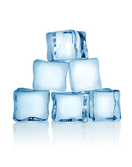 Image showing Ice cubes isolated