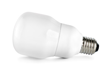 Image showing Energy saving compact fluorescent lightbulb